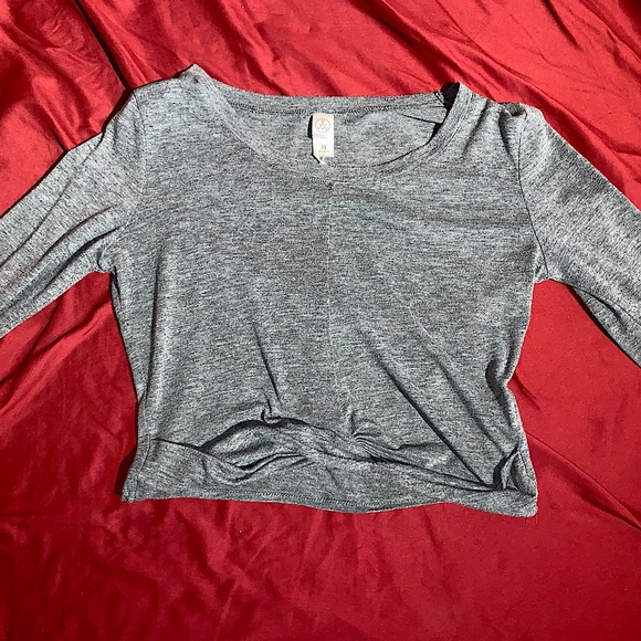 Gray Crop Top - Picture 1 of 3